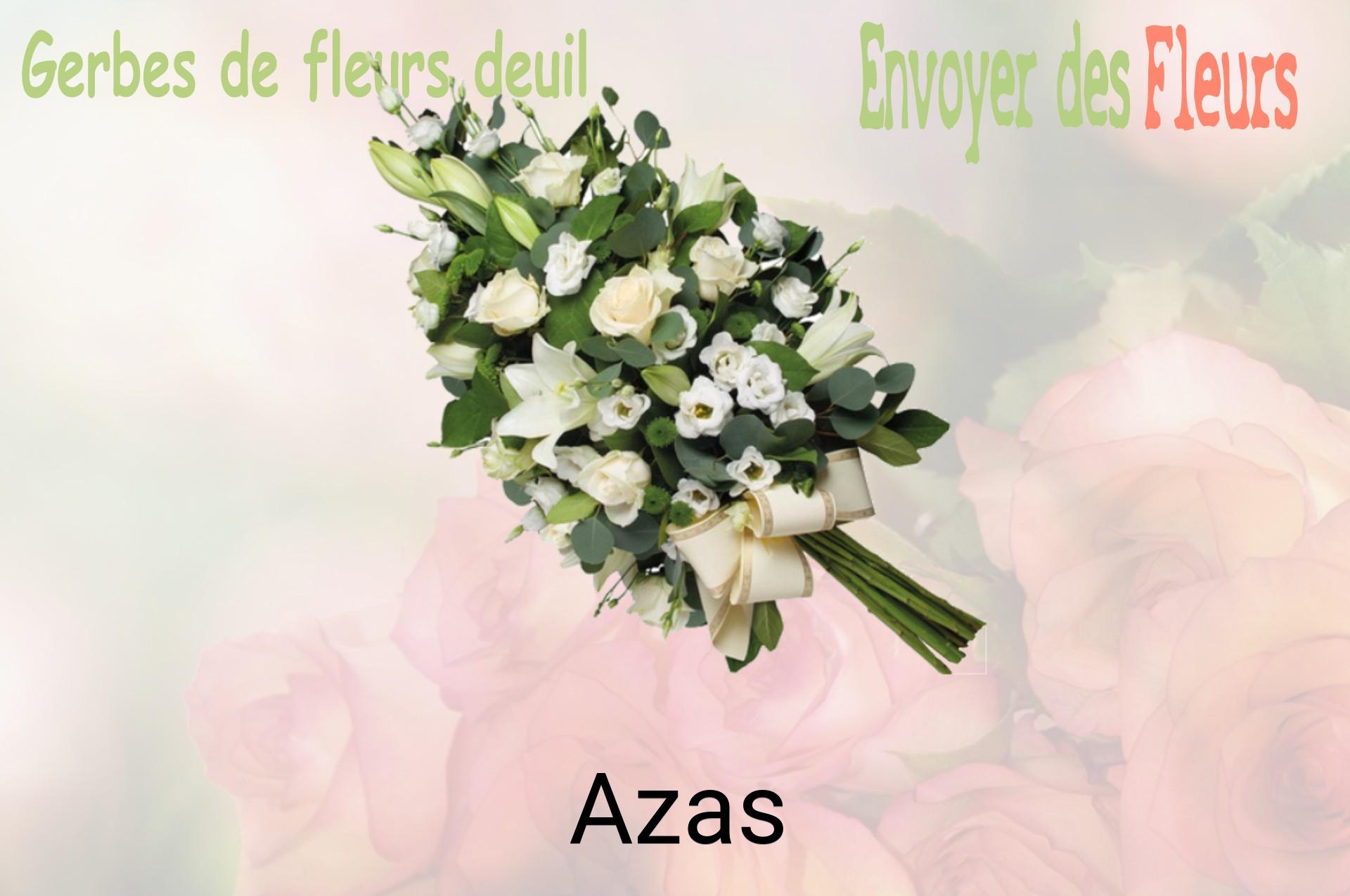 Gerbe de fleurs de deuil livrée à Azas